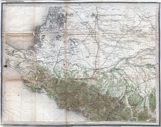 Карта Кубани  1:420K% Map of Kuban
Карта Кубани. Лист 63 Специальной Карты Европейской России. Масштаб 10 верст в дюйме - 1:420,000. Издание 1918г.
Ключевые слова: Краснодар,карты Стрельбицкого