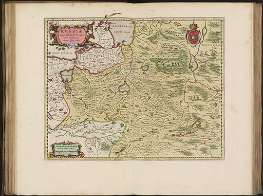 Центральная часть России в Атласе Блеу %Central part of Russia in Blaeu Atlas
Центральная часть России в Атласе Блеу издания 1662-1665 годов. v11 - Asia. 54 х 35 см. Rvssiae, Vulgo Moscovia dictae, Pars Occidentalis. Atlas Maior Sive Cosmographia Blaviana, Qua Solvm, Salvm, Coelvm, Accvratissime Describvntvr. 
Ключевые слова: Московия,Европейская Россия,атлас Блеу