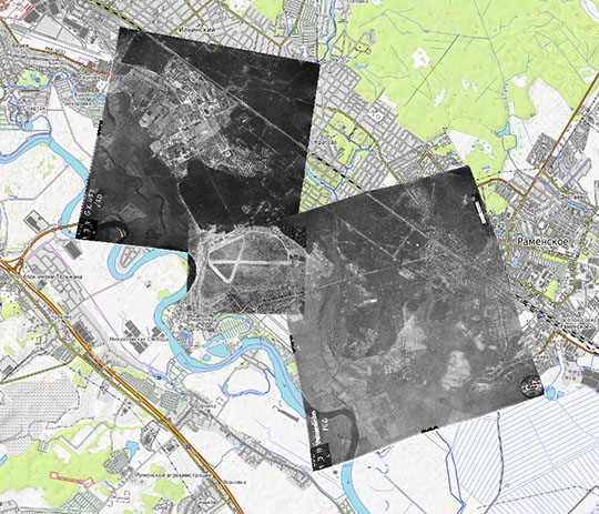 Немецкая аэрофотосъемка Раменского % German aerial photography of Ramenskoye
Немецкая аэрофотосъемка Раменского. Снимок сделан 8 июля 1942 года.
Ключевые слова: Раменское,немецкие карты,немецкая аэрофотосъемка