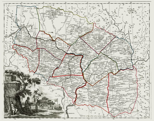 Атлас России - Казанское наместничество % Atlas of Russia - Kazan region
Карта Казанского наместничества. Российской атлас из сорока четырех карт состоящий и на сорок два наместничества Империю разделяющий Соч. А. Вильбрехт; грав. Алексей Савинков, И. Леонов; вырез. Т. Михайлов Санкт-Петербург: Географический департамент Кабинета Е.И.В., 1792 г.
Ключевые слова: Казань,атлас 1792,атласы