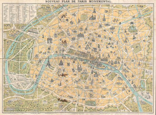 Новый план Парижа%New plan of Paris
Новый план Парижа. Nouveau plan de Paris Monumental. L. Gulmin Edieur, Bulevard de Voltaire, 63, Paris. 1890. Imp. Dufrenoi, Paris.
Ключевые слова: Париж,французские карты