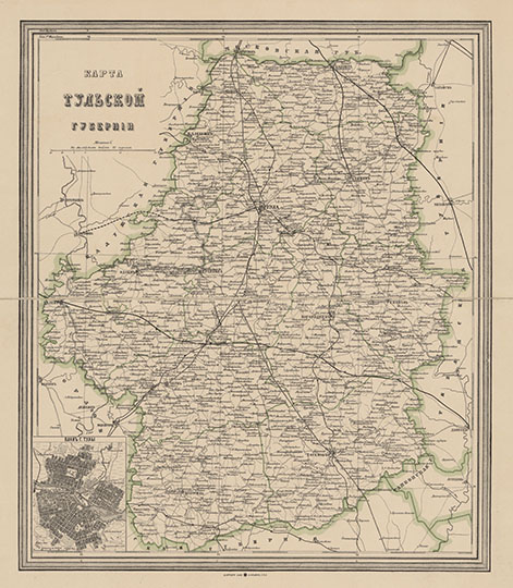 Карта Тульской губернии 1:630К % Map of Tula gubernia
Карта Тульской губернии. Масштаб - 15 верст в дюйме. 1910-е годы. Картографическое заведение Ильина.
Ключевые слова: Тула,издательство Ильина
