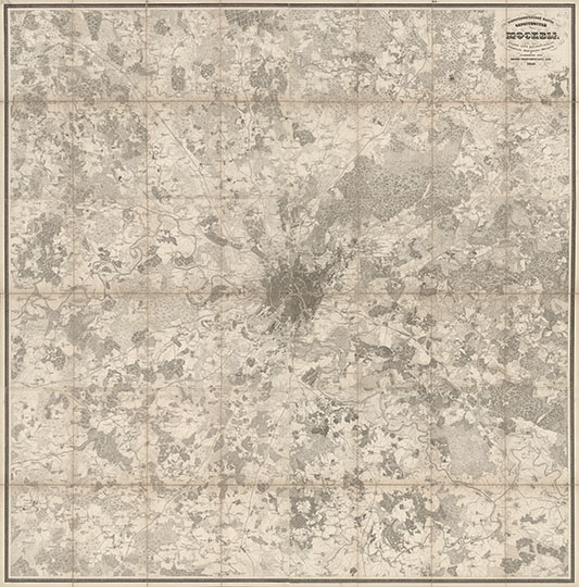 Топографическая карта окрестностей Москвы 1:42К % Topographic map of Moscow and vicinity
Топографическая карта окрестностей Москвы Масштаб 1:42,000. / снята под рук. ген.-лейт. Шуберта и грав. при Воен.-топогр. депо; грав. Копьев [и др.]; вырез. слова Петров [и др.]. - Санкт-Петербург, 1848. - 6 л. в общ. рамке, 1 сб. л.: одноцв.; 57x80 см
Ключевые слова: карты Шуберта