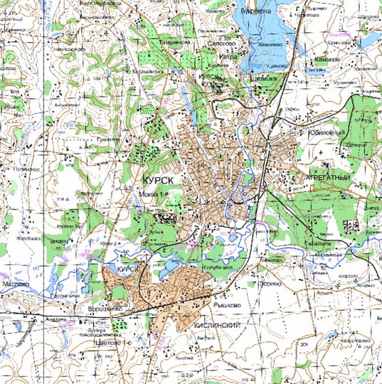 Курск и окрестности %Kursk and vicinity
Курск и окрестности. Карта Госгеоцентра. Масштаб 1:25,000
Ключевые слова: Курск,карты ГГЦ
