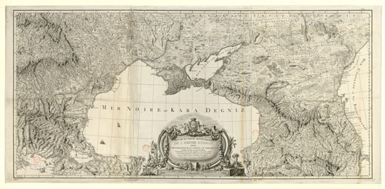 Карта северной части Оттоманской Империи % North part of the Ottoman Empire
Карта северной части Оттоманской Империи. 73 x 155 см. Carte de la partie septentrionale de l'empire otoman / Rizzi Zannoni ; Perrier sculpsit ; Bourgoin scripsit
Ключевые слова: Крым,Чёрное море,Оттоманская империя