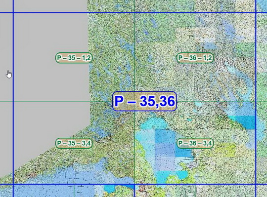 Квадрат P-35,36 топографических карт 1:100K
Листы квадрата P-35,36 советских топографических карт. Масштаб 1км в 1см - 1:100,000. Листы карт изданы, в основном, в 1980-1990-х годах.
Ключевые слова: топографические карты,подробные карты России
