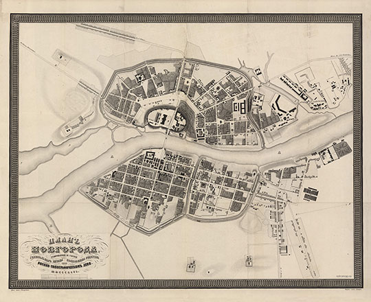 План Новгорода 1:8400 % Plan of Novgorod
План Новгорода / гравированный со съемки Ген. Штаба полковника Редигера в Военно-топографическом депо; грав. Сковордин; вырез. слова Эргард. - 1:8 400, 84 м в 1 см, граф. м-б в саж. - [Санкт-Петербург], 1846. - 1 л.: однокрас.: грав.; 52x69 см + прил. (2 кор.).
Ключевые слова: Великий Новгород,военно-топографическое депо