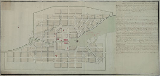 План Екатеринбурга % Plan of Ekaterinburg
План Пермского Наместничества города Екатеринбурга. Издание 1776 года.
Ключевые слова: Екатеринбург