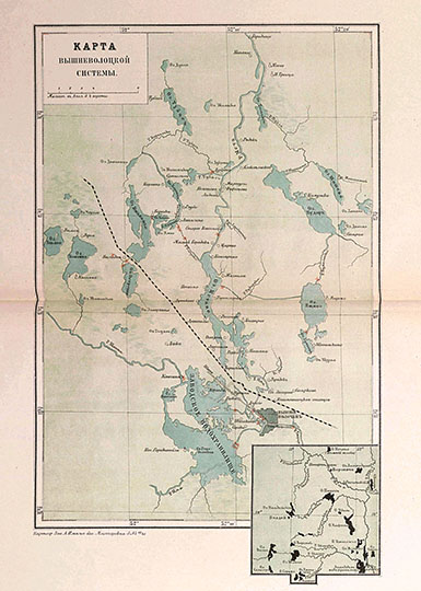 Карта Вышневолоцкой системы 1:168К %Map of Vyshny-Volochek water system
Карта Вышневолоцкой системы. Масштаб - в английском дюйме 4 версты. [Картограф. заведение А.Ильина, 1880]. В кн.: Волга : [географическое описание] / Виктор Рагозин. - СПб.: Тип. К. К. Ретгера, 1880-1881.
Ключевые слова: Вышний Волочёк,Атлас Волги