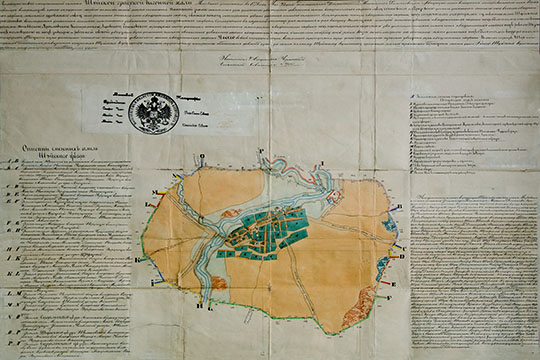 План города Шуя % Plan of Shuya
Геометрический специальный план Шуйской градской выгонной земли. Межевания учиненного в 1771 году Мая 23 дня.
Ключевые слова: Шуя