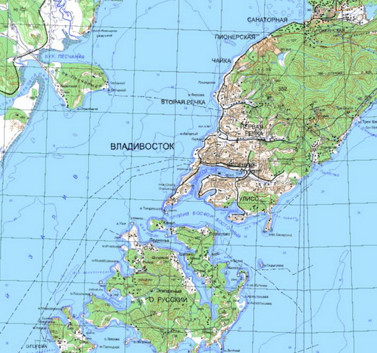 Владивосток и окрестности %Vladivostok and vicinity
Владивосток и окрестности. Карта Госгеоцентра. Масштаб 1:25,000.
Ключевые слова: Владивосток,карты ГГЦ