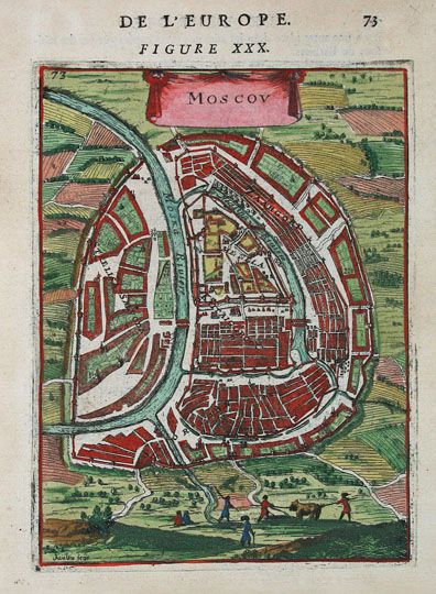 Moscov (v.1) - план из атласа Мале%Moscov (v.1) - plan from the Male atlas
Moscov. De L'Europe. Figure XXX, p.73. Раскрашенная гравюра из атласа Алана Мале - Alain Manesson Mallet, Description de L'Univers, в 5 томах, Париж, 1683. 11 х 16 см.
Ключевые слова: французские карты,атлас Мале