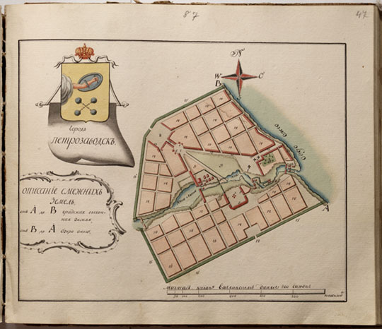 План города Петрозаводска 1:17K % Plan of Petrozavodsk
Город Петрозаводск. Масштаб в дюйме 200 саженей
Ключевые слова: Петрозаводск
