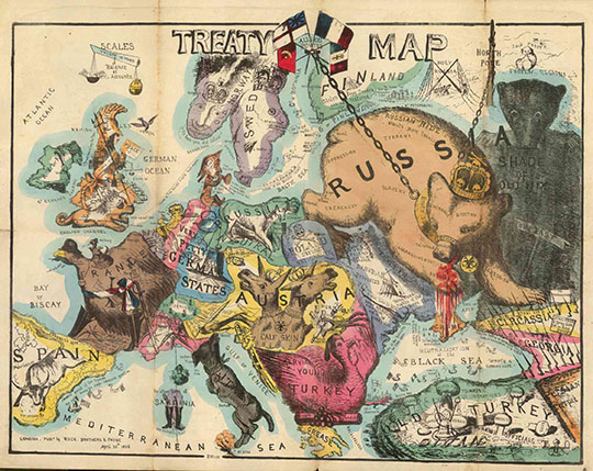 Карта Европы по Соглашению Союзников%Treaty map
Карта Европы по Соглашению союзников. Treaty map. London. Pub. by Rock Brothers and Payne. April 20th 1856
Ключевые слова: Европа,пропаганда,английские карты