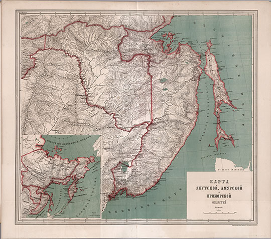 Карта Якутской, Амурской и Приморской областей  1:7.6M% Map of Russia Far East area
Карта Якутской, Амурской и Приморской областей. Масштаб 1:7,560,000. В сб.: Подробный Атлас Азиатской России. С. Петербург. Издание Картографического Заведения Ильина, 1876.

Ключевые слова: атласы,издательство Ильина,Владивосток,Хабаровск,Сахалин