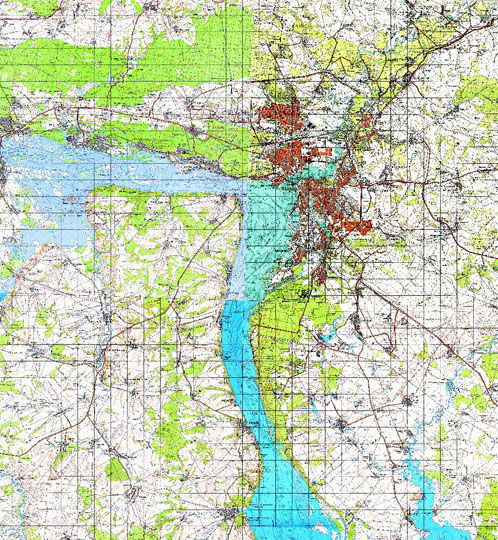 Казань и окрестности 1:100K % Map of Kazan and vicinity
Карта окрестностей Казани. Издание 1980 года. Масштаб 1:100,000.
Ключевые слова: Казань,топографические карты