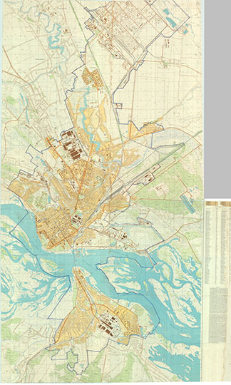 План города Кременчуг 1:10К % Plan of Kremenchug
План города Кременчуга. Масштаб 1:10,000. Конец 1970-х годов
Ключевые слова: Кременчуг