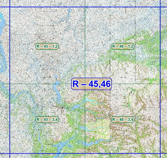 Квадрат R-45,46 топографических карт 1:100K
Листы квадрата R-45,46 советских топографических карт. Масштаб 1км в 1см - 1:100,000. Листы карт изданы, в основном, в 1980-1990-х годах.
Ключевые слова: топографические карты,подробные карты России