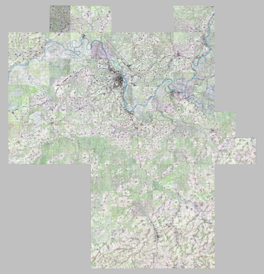 Подробная карта окрестностей Кирова % Map of Kirov and vicinity
Карта окрестностей Кирова, составленная из опубликованных карт издания до 1957 года. Масштаб 1:25К.
Ключевые слова: Киров