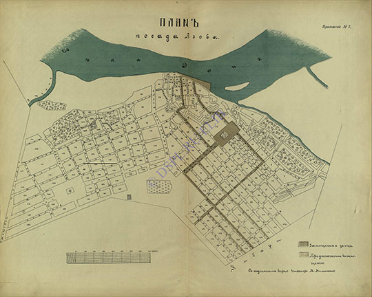 План посада Азова 1:4.2К % Plan of posad Azov
План посада Азова. 1902 г. Масштаб - 50 сажен в дюйме. С подлинным верно. Инженер М. Филиппео. Из сб.: Доклад Комиссии по рассмотрению вопросов, относящихся до портовых устройств в Ростово-Нахичеванском порте, в посаде Азов и станице Гнииловской, Ростов-на-Дону, 1902
Ключевые слова: Азов