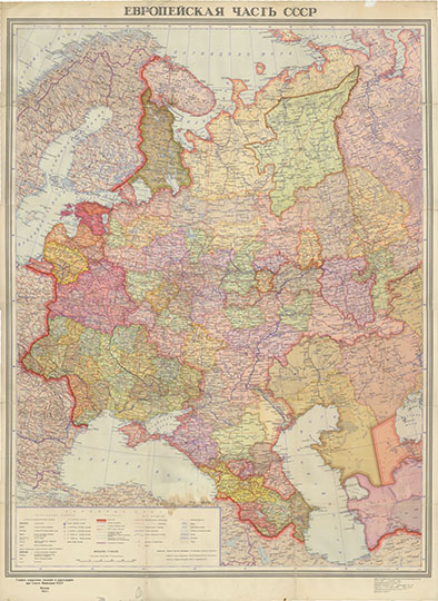 Европейская часть СССР 1:4M % European part of the USSR 1:4M
Европейская часть СССР. Масштаб 1:4,000,000. Карта составлена Научно-редакционной картосоставительской частью ГУГК в 1949г. и исправлена в 1952г. Главное управление геодезии и картографии при Совете Министров СССР. Москва, 1952г.
Ключевые слова: Европейская Россия,карты ГУГК СССР