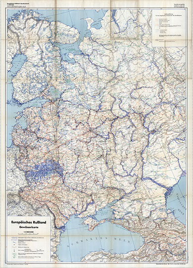 Карта водных путей Европейской России 1:2.5M %Europaeisches Russland Gawaesserkarte
Карта водных путей Европейской России. Масштаб 1:2.5M. Europaeisches Russland Gawaesserkarte 2.5m XII.1941
Ключевые слова: Европейская Россия,СССР,немецкие карты
