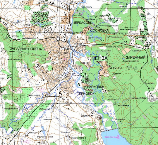 Пенза и окрестности %Penza and vicinity
Пенза и окрестности. Карта Госгеоцентра. Масштаб 1:25,000
Ключевые слова: Пенза,карты ГГЦ