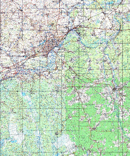 Владимир и окрестности 1:100K % Map of Vladimir and vicinity
Карта окрестностей Владимира. Издание 1985 года.  Масштаб 1:100,000.
Ключевые слова: Владимир,топографические карты