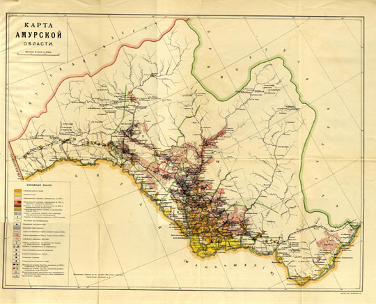 Карта Амурской области  1:1.7M% Map of Amur region
Карта Амурской области. Масштаб 40 верст в дюйме. Картографическое заведение Г. Де-Кельш, Санкт-Петербург. Координатная сетка.
Ключевые слова: Благовещенск