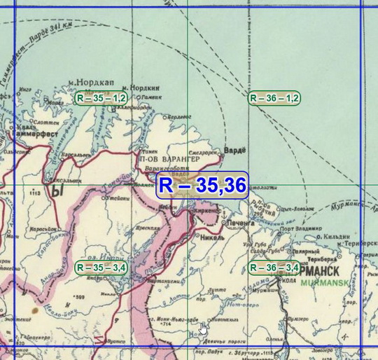 Лист R-35,36 карты РККА 1:200К %R-35,36 RKKA map
Лист R-35,36 карты РККА. В сборке использованы склеенные листы карт РККА издания 1936-1940 годов масштабом 1:200,000.
Ключевые слова: карты РККА,Мурманск