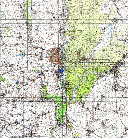 Тамбов и окрестности 1:100K % Map of Tambov and vicinity
Карта окрестностей Тамбова. Издание 1988 года. Масштаб 1:100,000.
Ключевые слова: Тамбов,топографические карты