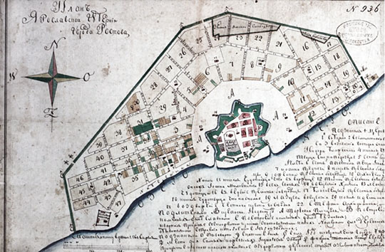 План города Ростова 1:7К % Plan of Rostov
План города Ростова градской выгонной земле и состоящим внутри грацкой окружной межи разных чинов людей дворовым и огородным местам. Межеваны под главною дирекцыею господина генерала фелдъцехмейстера, сенатора ЕЯ ИМПЕРАТОРСКАГО ВЕЛИЧЕСТВА, генерала-адьютанта, действителного каморгера, лейбкомпании подпорутчика, государственного межевщика и ординов апостола Андрея, Белаго Орла, святаго Александра Невскаго и святыя Анны ковалера графа Петра Ивановича Шувалова межевщиком капитаном Тимофеем Долбиловым 1755го 1756го и 1759х годов. Масштаб - 80 сажен в дюйме. Из статьи: Субботина Т.Ю. "План посада г. Ростова 1755-1759 гг." 2003 год.
Ключевые слова: Ростов Великий