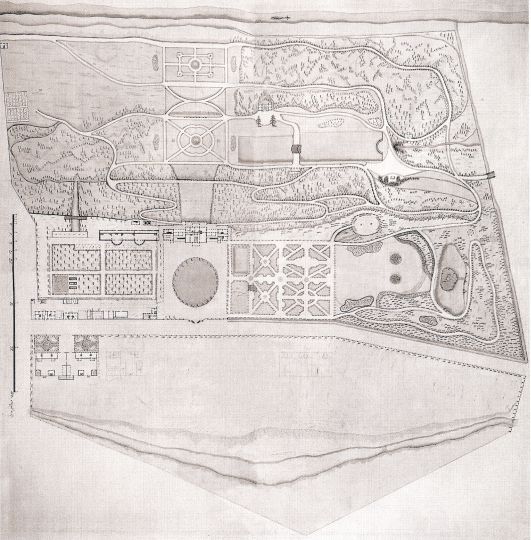 Генеральный план усадьбы Н.Б. Юсупова в селе Васильевском
Позже усадьба перешла к Дмитриевым-Мамоновым
