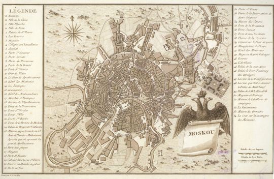 План Москвы из книги Леклерка
