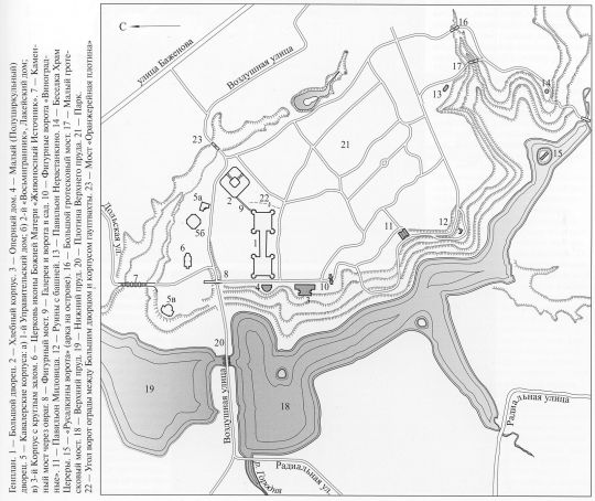 Усадьба Царицыно. Генплан
