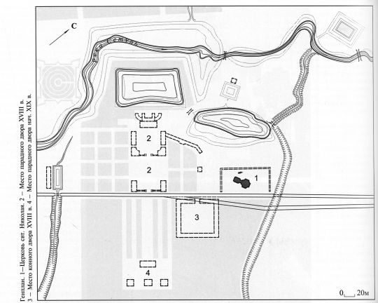 Усадьба Хорошево-Троекурово. Генплан
