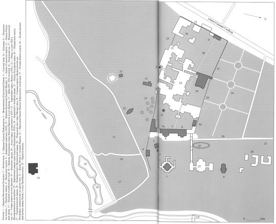 Усадьба Коломенское. Генплан

