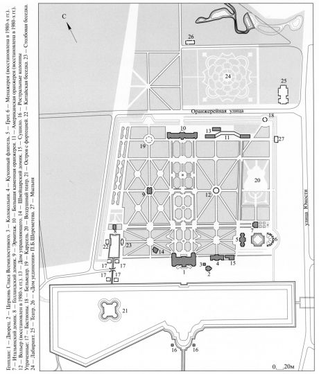 Усадьба Кусково. Генплан
