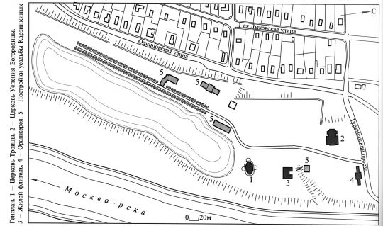 Усадьба Троицкое-Лыково. Генплан
