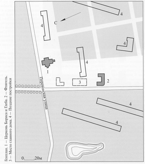 Усадьба Зюзино. Генплан
