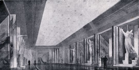 Дворец Советов. Вестибюль главного входа
