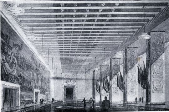 Дворец Советов. Зал героики гражданской войны. Вариант 1
