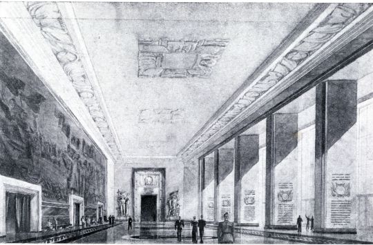 Дворец Советов. Зал героики гражданской войны. Вариант 2
