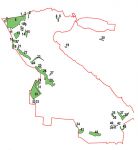 Карта городских лесов города Петрозаводска %Map of Petrozavodsk city forests