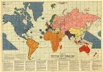Набросок послевоенной карты нового мира %Outline of the Post-War New World Map