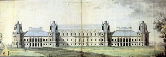 Фасад Большого дворца в Царицыне
Осуществленный вариант
