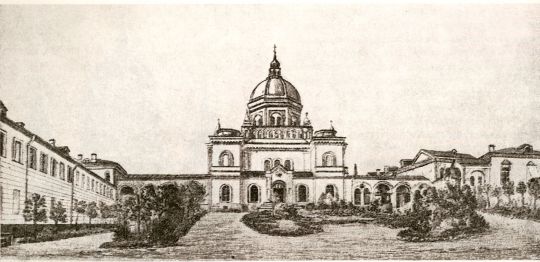 Ивановский монастырь с южной стороны
Ивановский-Предтеченский Московский девичий общежительный монастырь с южной стороны
