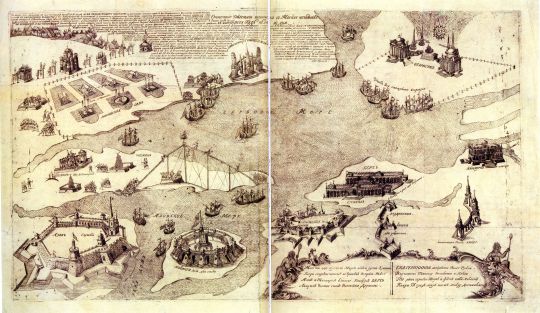 Панорама Ходынского поля. Гравюра 
Планировка поля по случаю празднования годовщины победы над Турцией
Ключевые слова: Ходынское поле