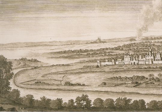 Панорама Москвы с Воробьевых гор.  Часть 1
По рисунку 1702 года
Ключевые слова: Воробьевы горы,Новодевичий монастырь