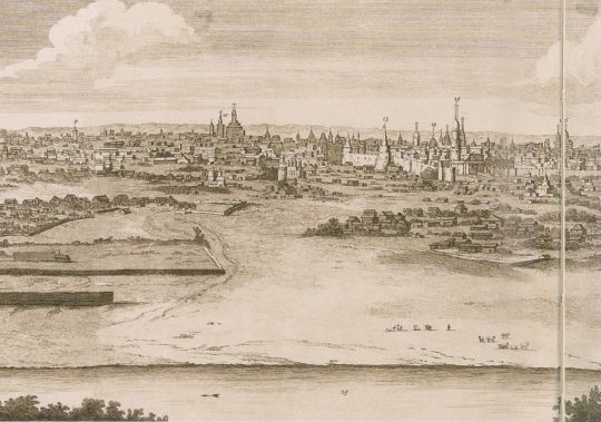 Панорама Москвы с Воробьевых гор.  Часть 3
По рисунку 1702 года
Ключевые слова: Воробьевы горы